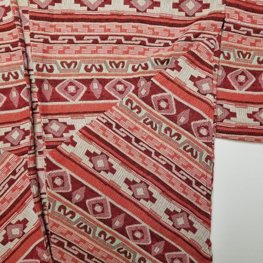 William Rast Cocoon Aztec Print Open Jacket Medium - Picture 4 of 6